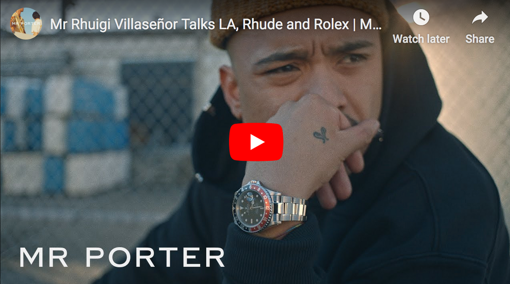 "Calm & collected is the man with time on his hand.......or his wrist." Rhude