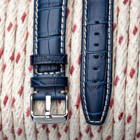 Aligator Grain Leather Strap