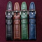 Aligator Grain Leather Strap