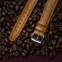 Ostrich Tan Leather Strap