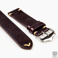 Vintage Leather Strap, Burgundy Red