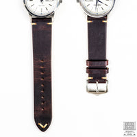 Vintage Leather Strap, Burgundy Red