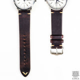 Vintage Leather Strap, Burgundy Red