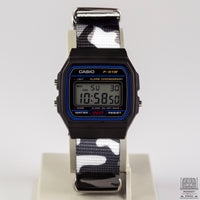 Casio F-91 Digital Watch with Nato strap