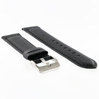 MKS Black Sailcloth Strap w/ Black Stitching