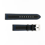 MKS Black Sailcloth Strap w/ Blue Stitching