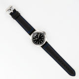 MKS Black Sailcloth Strap w/ Blue Stitching