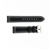 MKS Black Sailcloth Strap w/ White Stitching