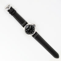 MKS Black Sailcloth Strap w/ White Stitching